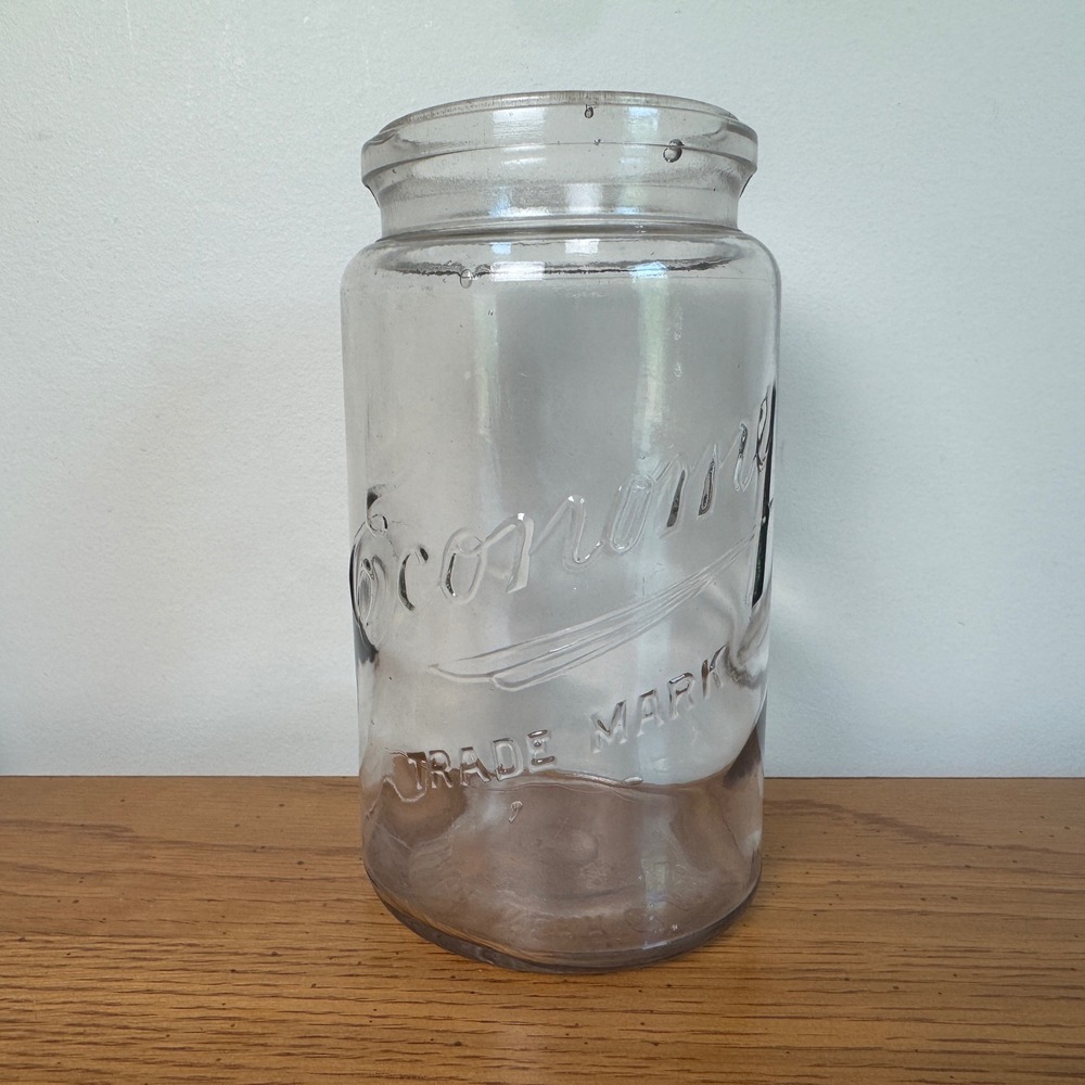 Kerr Glass Mfg Co Economy‎ Clear Glass Canning Jar Portland Oregon